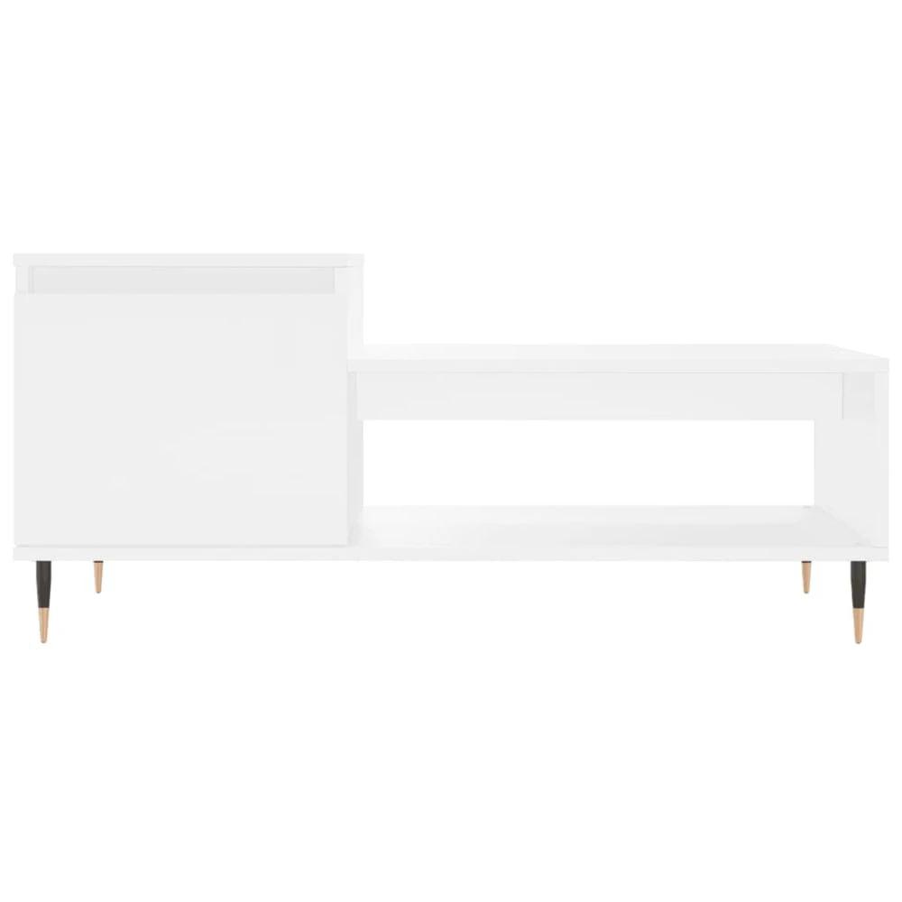 Coffee Table White 100x50x45 cm vidaXL Engineered Wood by vidaXL