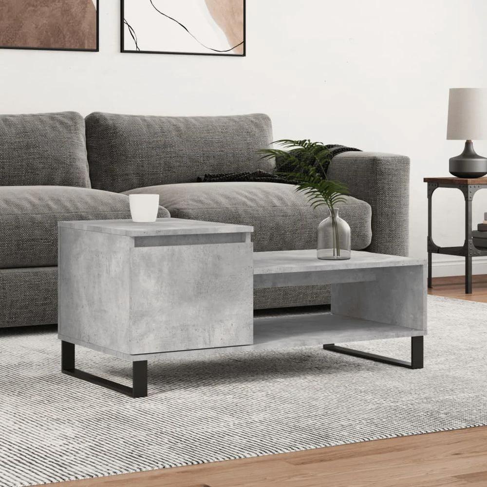 vidaXL Coffee Table White 100x50x45 cm vidaXL Engineered Wood - Coffee Tables Coffee Table
