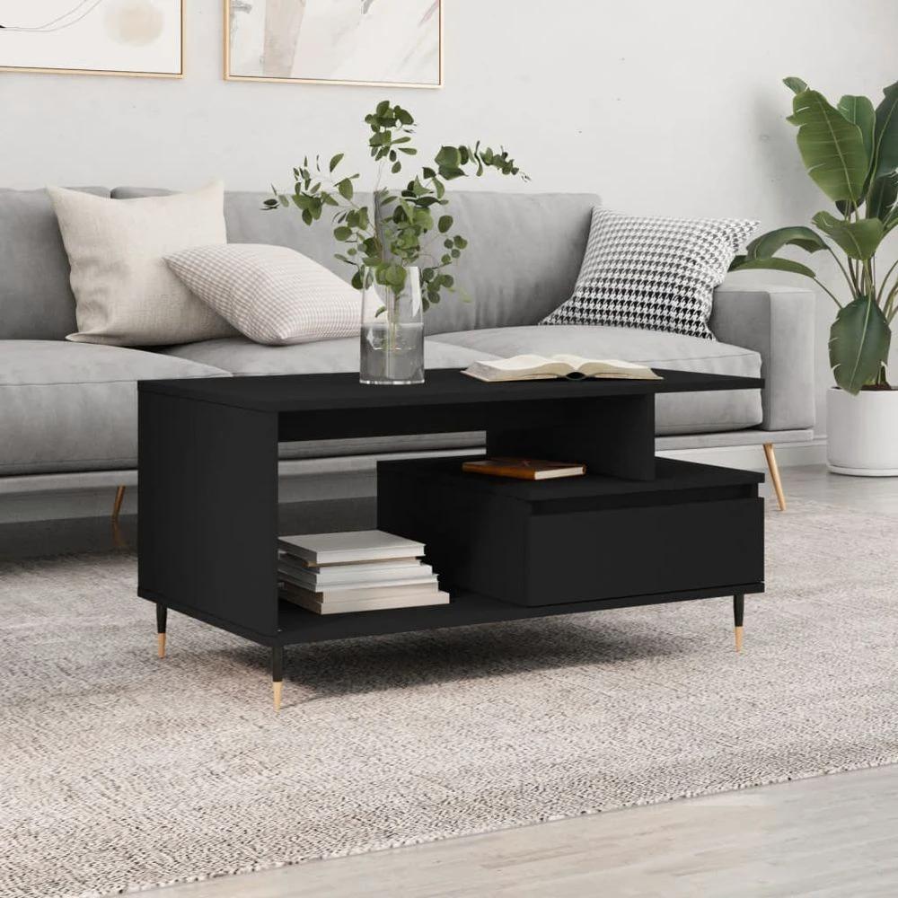 vidaXL Coffee Table White 90x49x45 cm vidaXL Engineered Wood - Coffee Tables Coffee Table