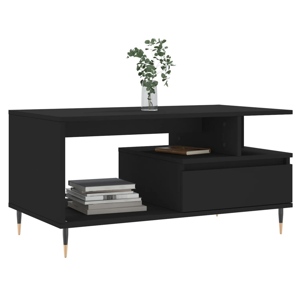 vidaXL Coffee Table White 90x49x45 cm vidaXL Engineered Wood - Coffee Tables Coffee Table