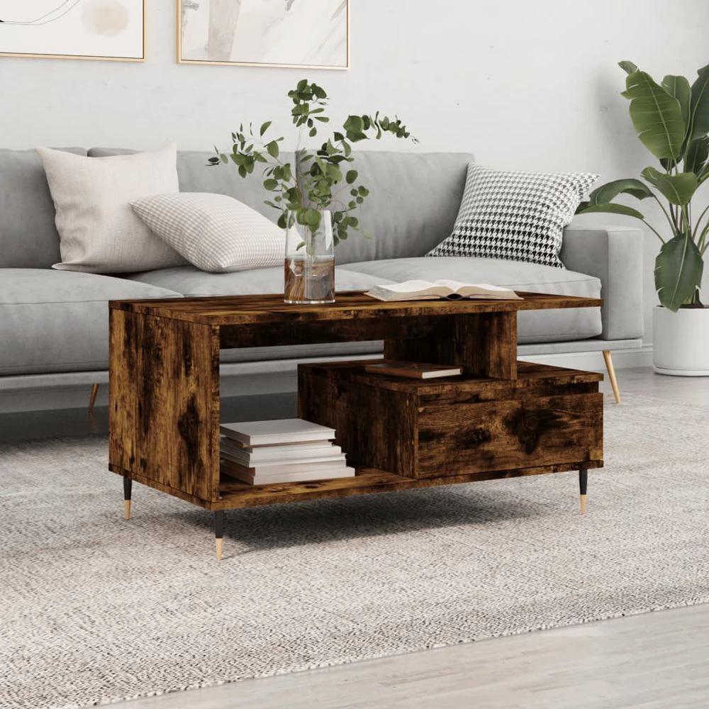 vidaXL Coffee Table White 90x49x45 cm vidaXL Engineered Wood - Coffee Tables Coffee Table