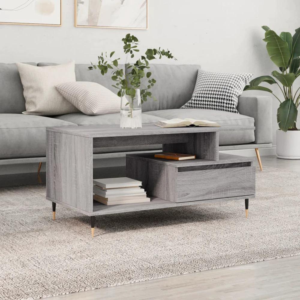 vidaXL Coffee Table White 90x49x45 cm vidaXL Engineered Wood - Coffee Tables Coffee Table