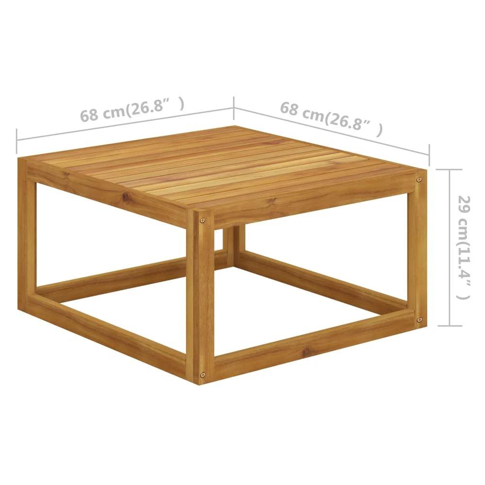 Coffee Table 68x68x29 cm vidaXL Solid Acacia Wood by vidaXL