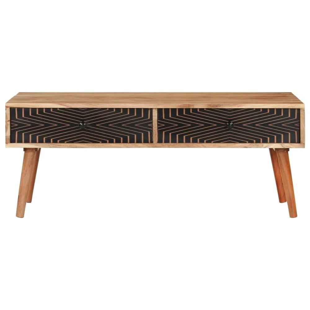 Coffee Table 100x50x39 cm vidaXL Solid Acacia Wood by vidaXL