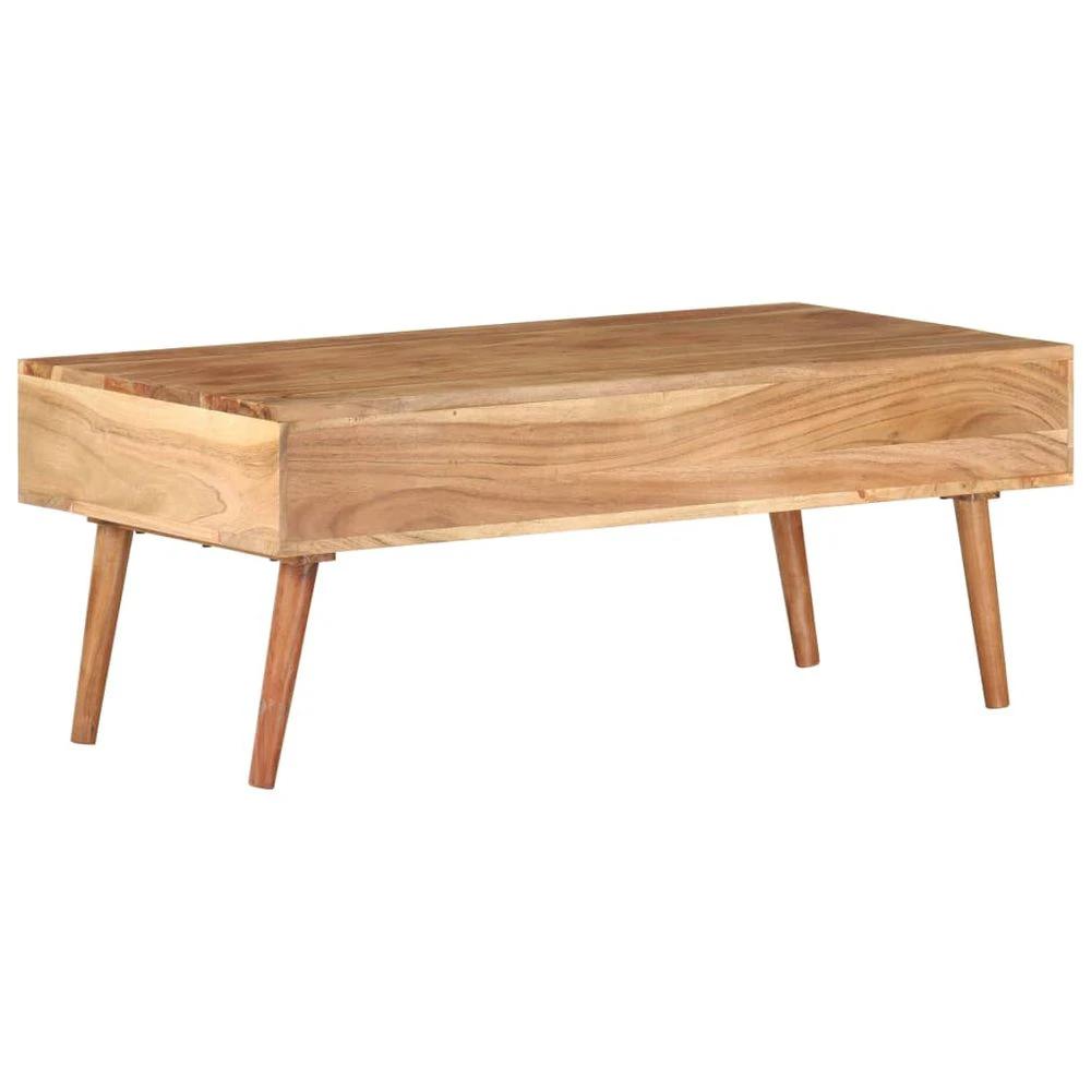 Coffee Table 100x50x39 cm vidaXL Solid Acacia Wood by vidaXL