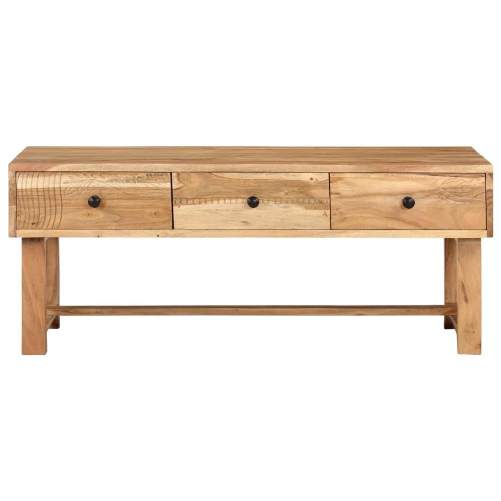 Coffee Table 100x50x40 cm vidaXL Solid Acacia Wood by vidaXL