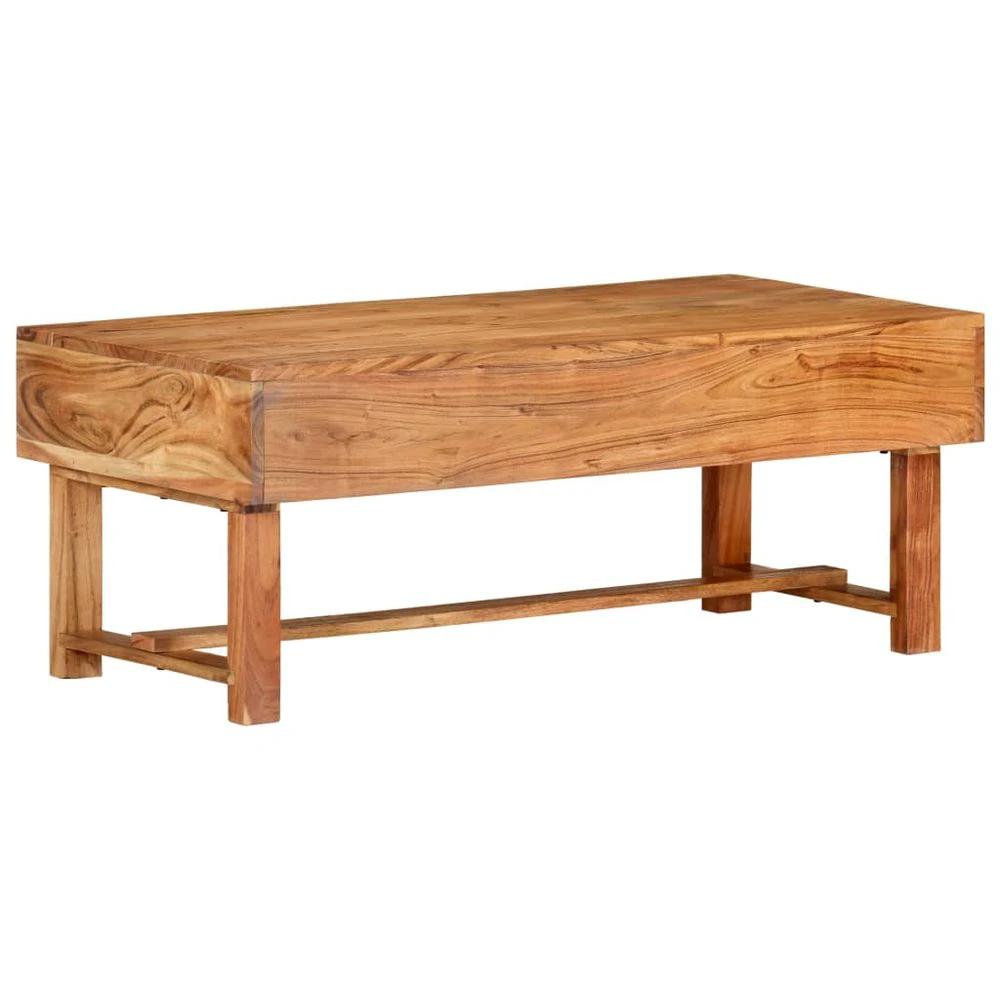 Coffee Table 100x50x40 cm vidaXL Solid Acacia Wood by vidaXL