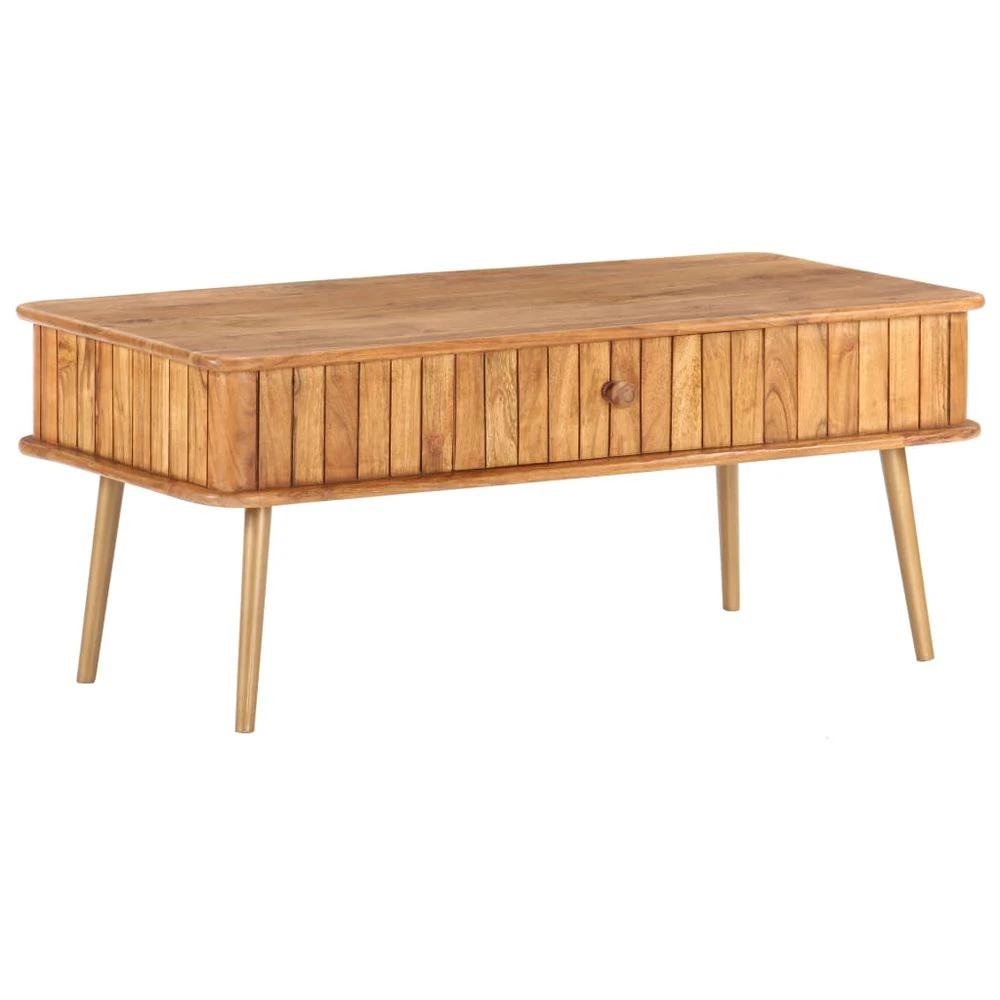 Coffee Table 100x50x40 cm vidaXL Solid Acacia Wood by vidaXL