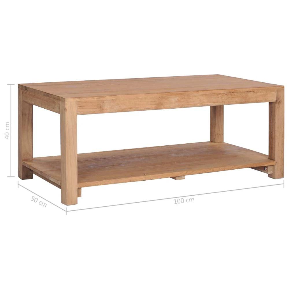 vidaXL Coffee Table 100x50x40 cm vidaXL Solid Teak Wood - Coffee Tables Coffee Table