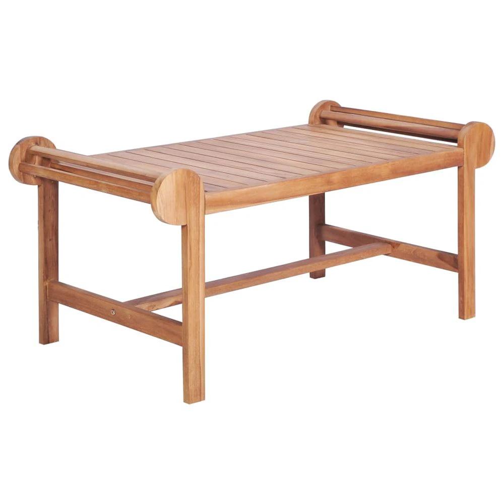 Coffee Table 100x50x45 cm vidaXL Solid Teak by vidaXL