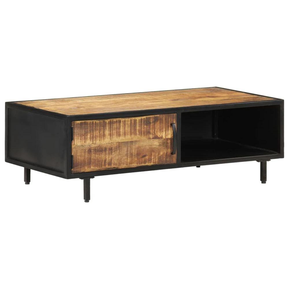Coffee Table 105x50x35 cm vidaXL Rough Mango Wood by vidaXL