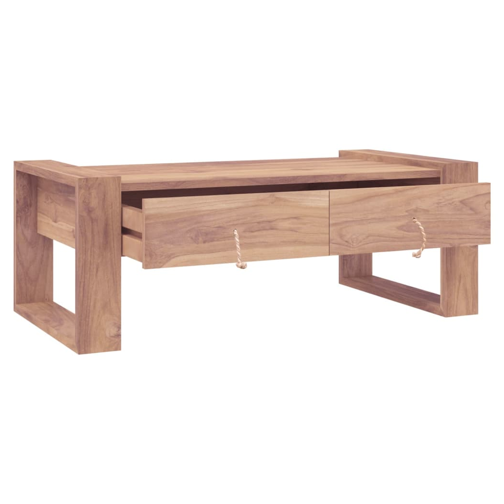 Coffee Table 110x60x40 cm vidaXL Solid Teak Wood by vidaXL