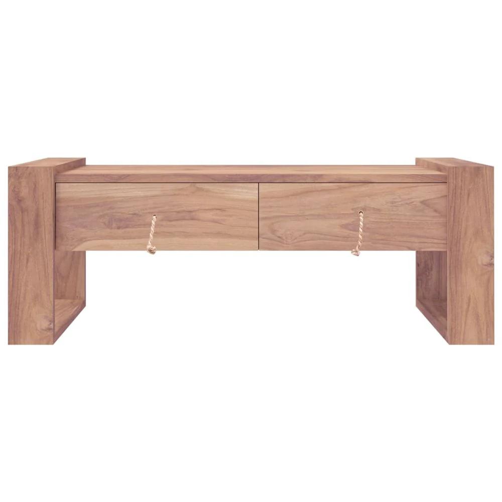 Coffee Table 110x60x40 cm vidaXL Solid Teak Wood by vidaXL