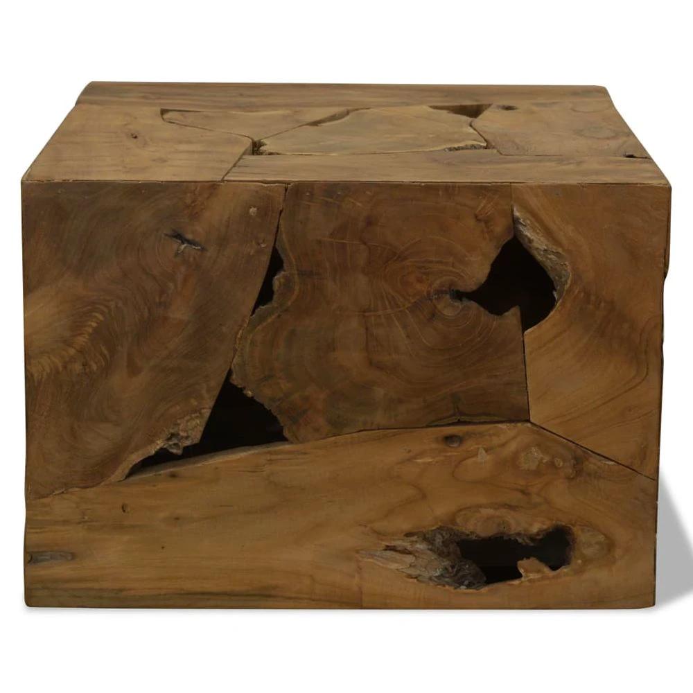 Coffee Table 50x50x35 cm vidaXL Genuine Teak Brown by vidaXL