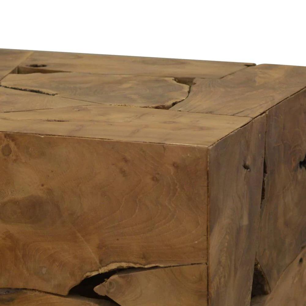 Coffee Table 50x50x35 cm vidaXL Genuine Teak Brown by vidaXL