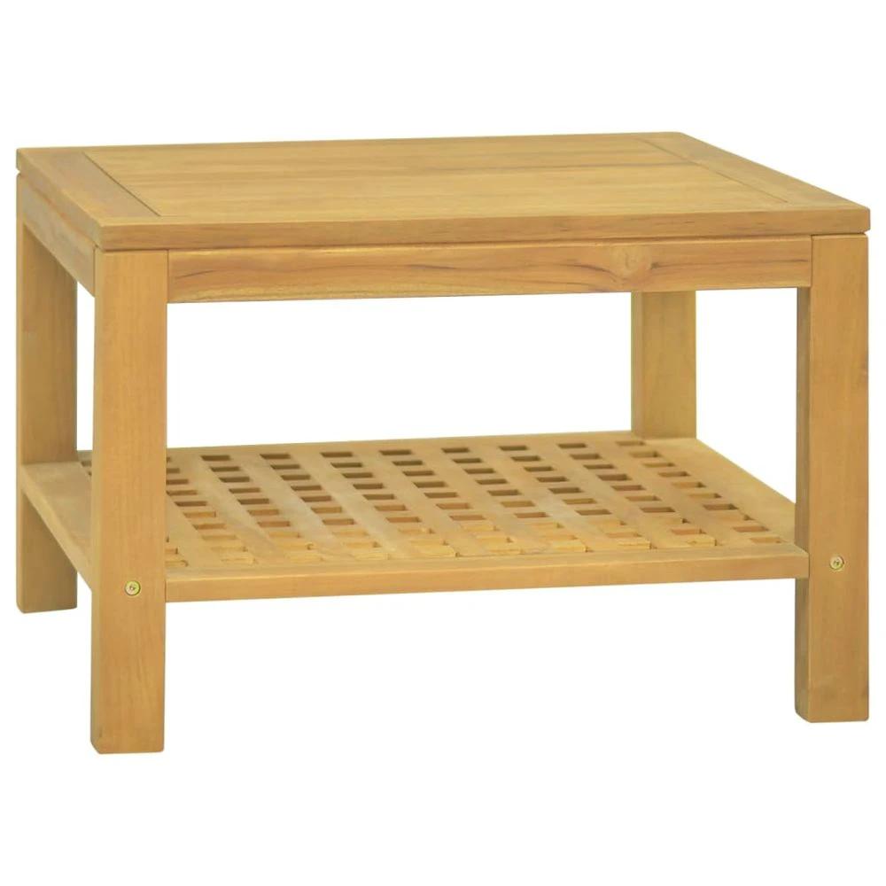 Coffee Table 60x60x40 cm vidaXL Solid Wood Teak by vidaXL