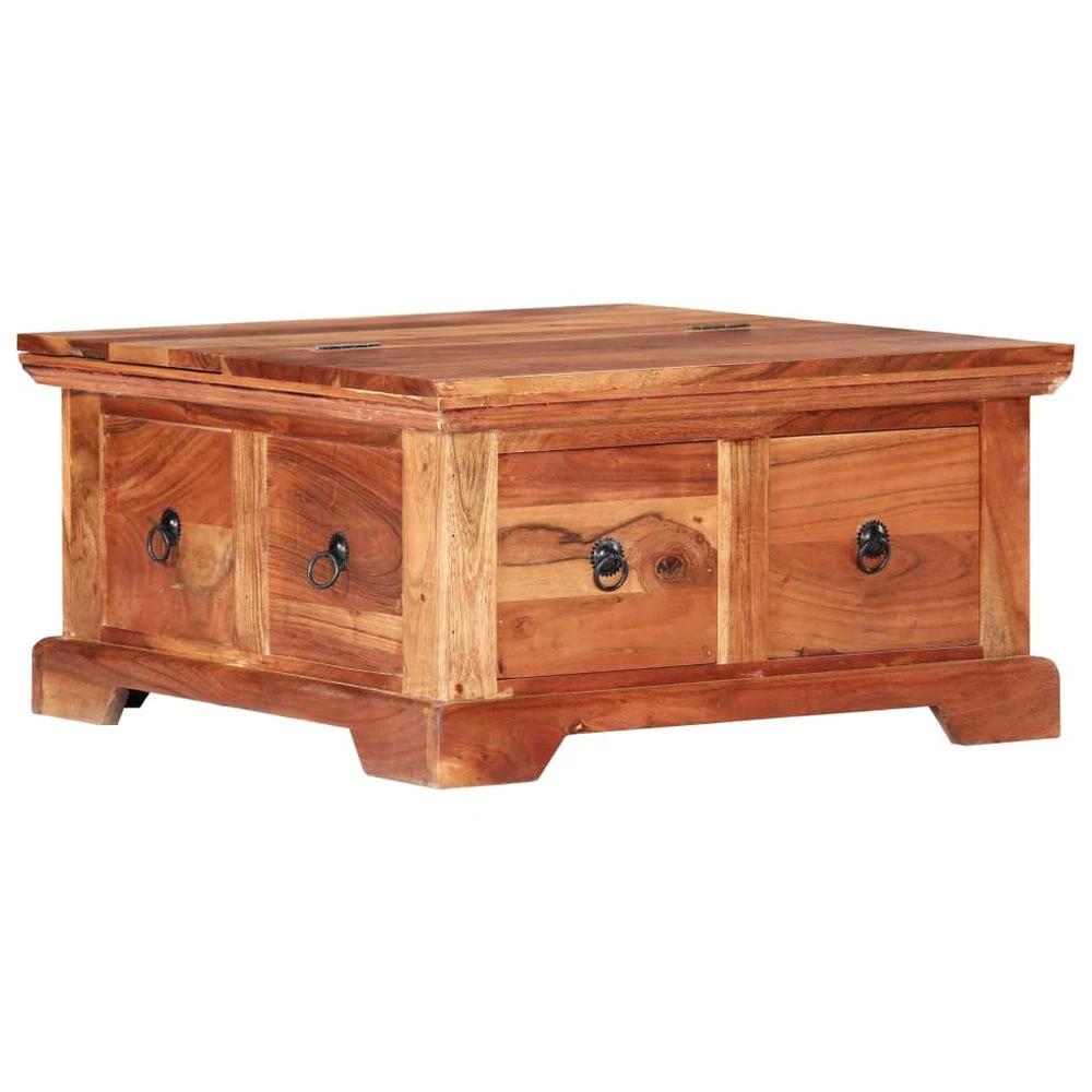 vidaXL Coffee Table 66x70x35 cm vidaXL Solid Acacia Wood - Coffee Tables Coffee Table