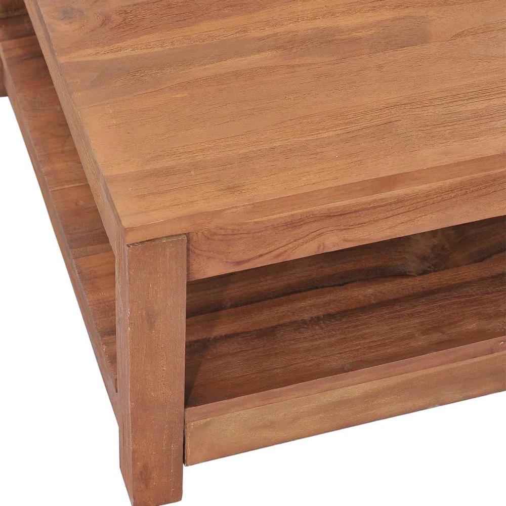 vidaXL Coffee Table 68x67x35 cm vidaXL Solid Teak Wood - Coffee Tables Coffee Table