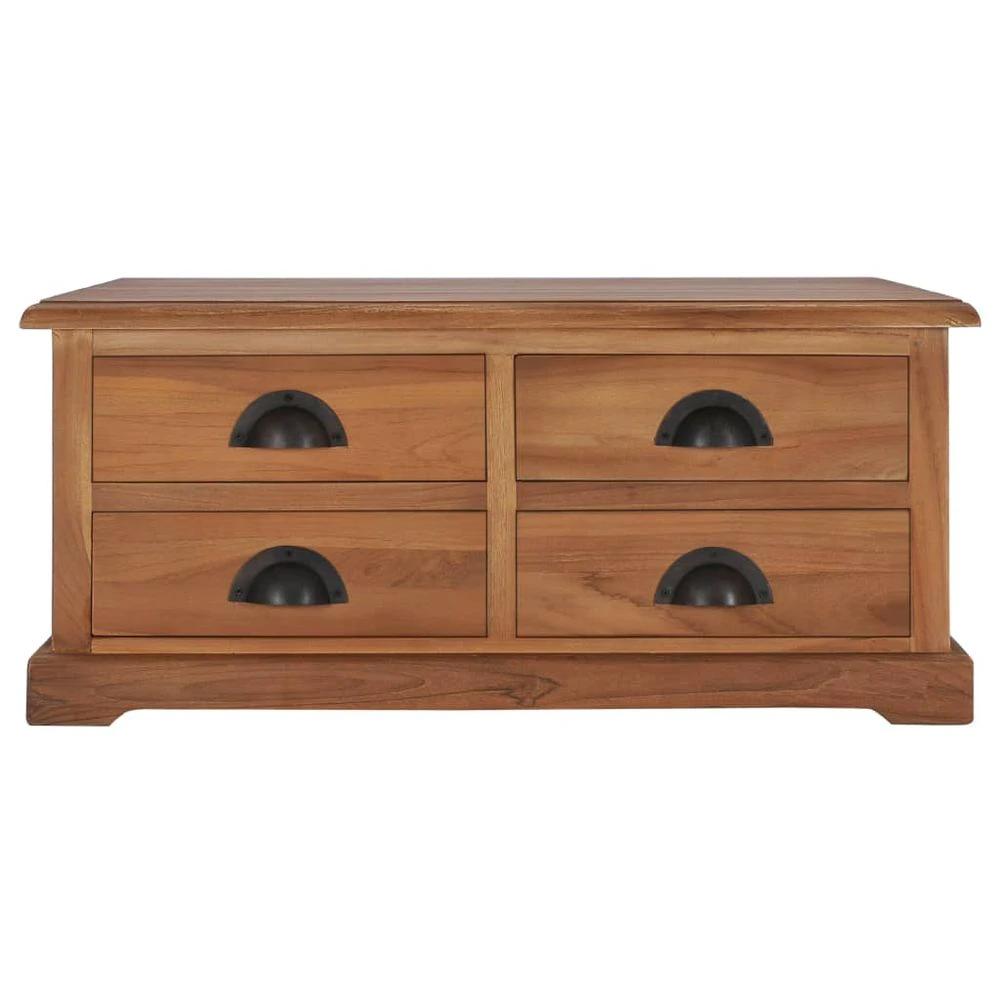 Coffee Table 68x68x30 cm vidaXL Solid Teak Wood by vidaXL