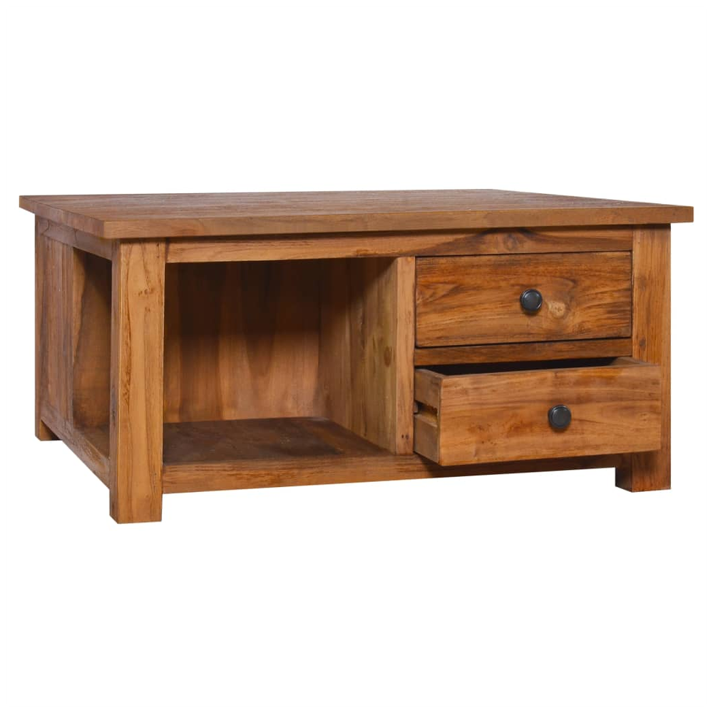 Coffee Table 68x68x33 cm vidaXL Solid Teak Wood by vidaXL