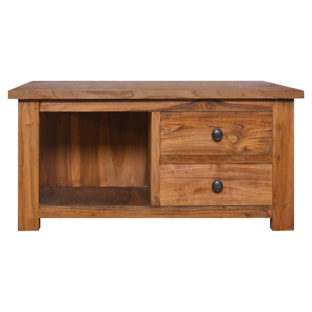 Coffee Table 68x68x33 cm vidaXL Solid Teak Wood by vidaXL