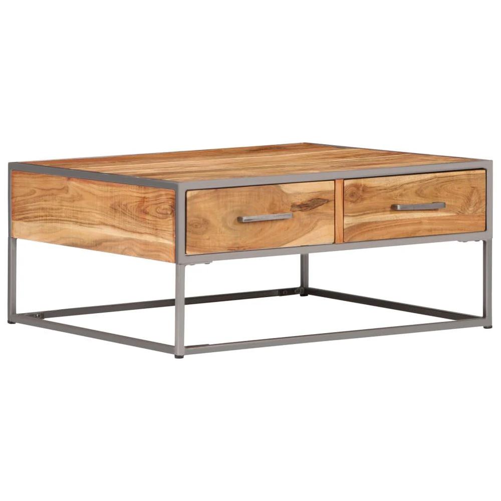 vidaXL Coffee Table 75x75x35 cm vidaXL Solid Acacia Wood - Coffee Tables Coffee Table