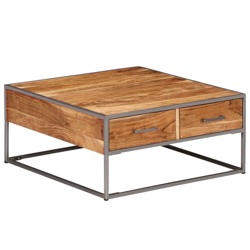 vidaXL Coffee Table 75x75x35 cm vidaXL Solid Acacia Wood - Coffee Tables Coffee Table