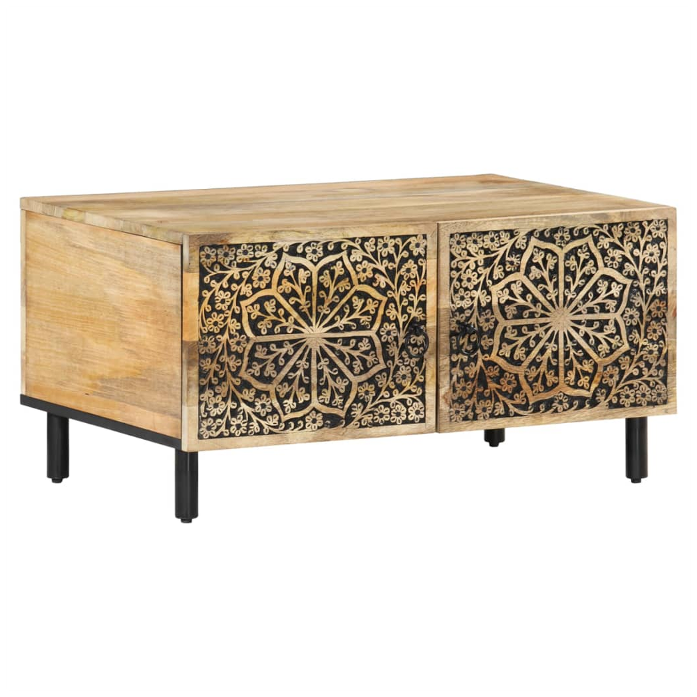 Coffee Table 80x50x40 cm vidaXL Solid Wood Mango by vidaXL