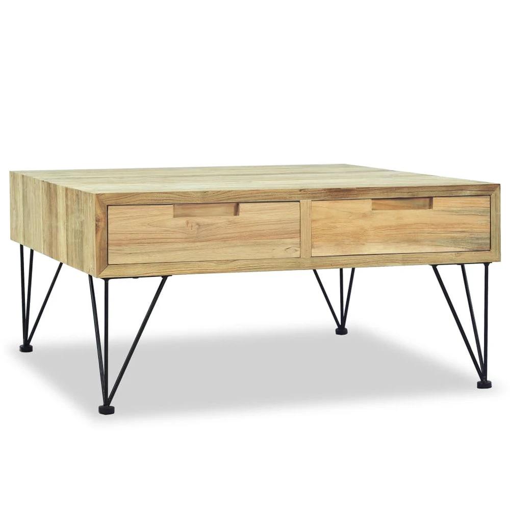 vidaXL Coffee Table 80x80x40 cm vidaXL Solid Teak - Coffee Tables Coffee Table