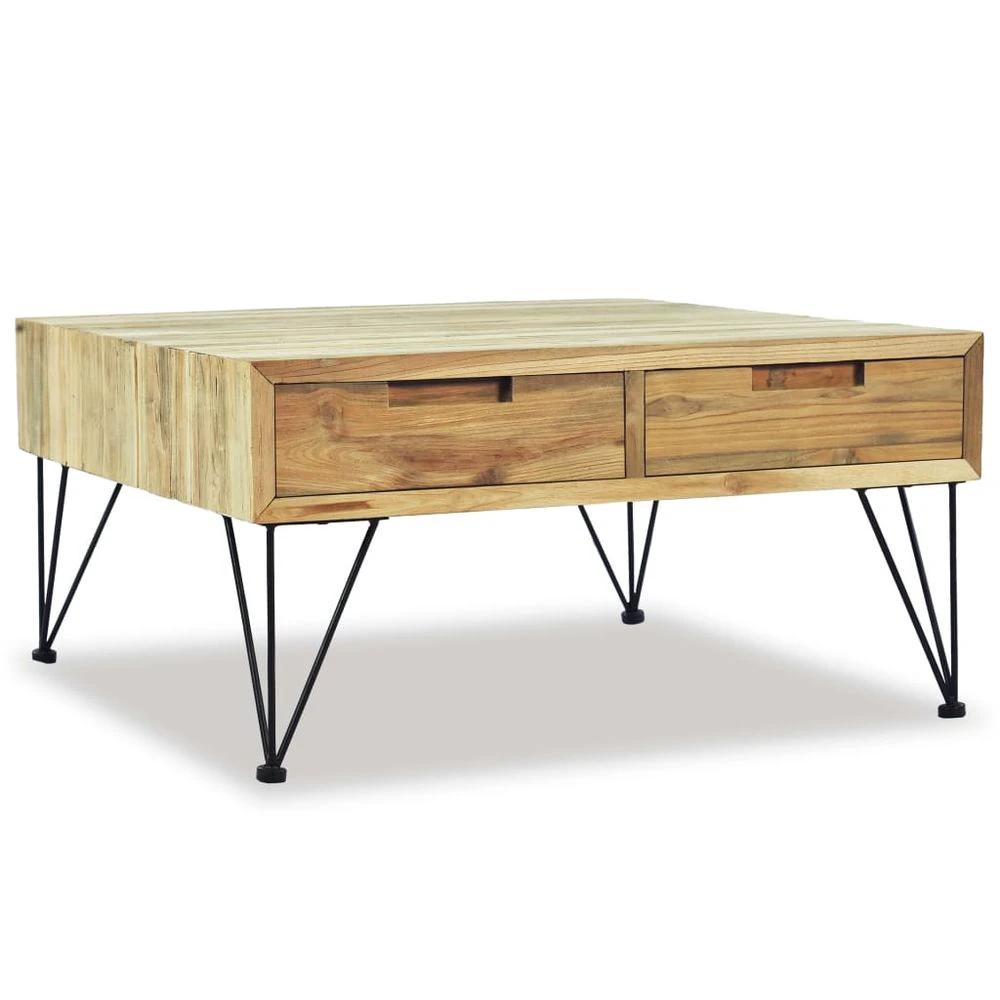 vidaXL Coffee Table 80x80x40 cm vidaXL Solid Teak - Coffee Tables Coffee Table
