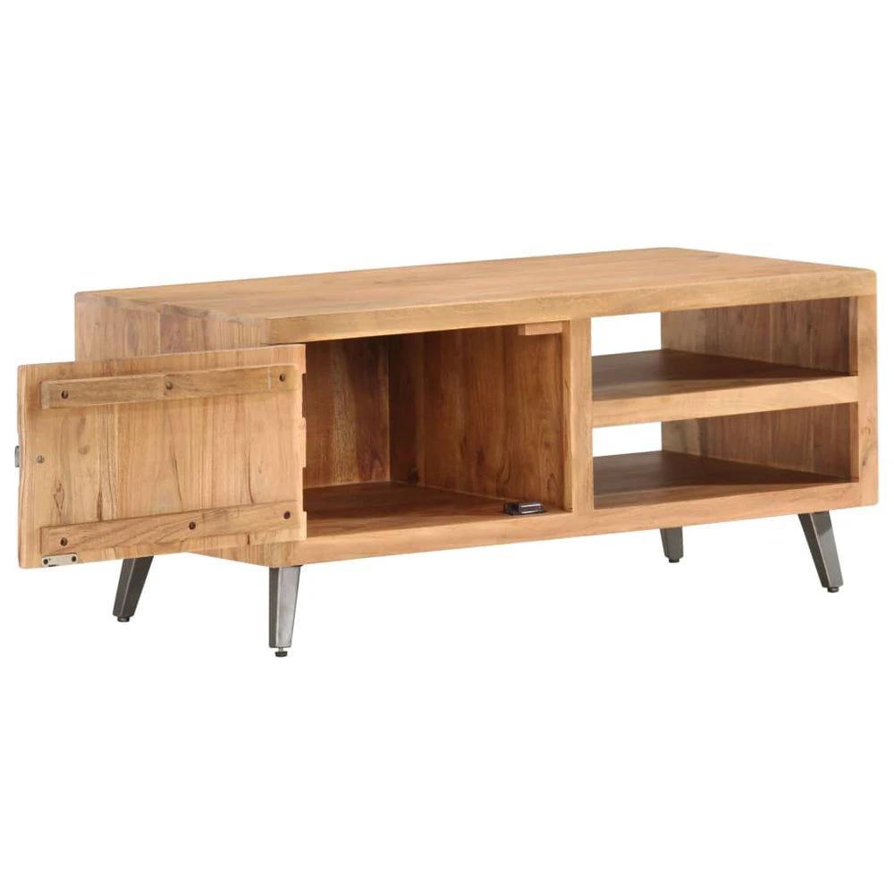 Coffee Table 90x45x40 cm vidaXL Solid Acacia Wood by vidaXL