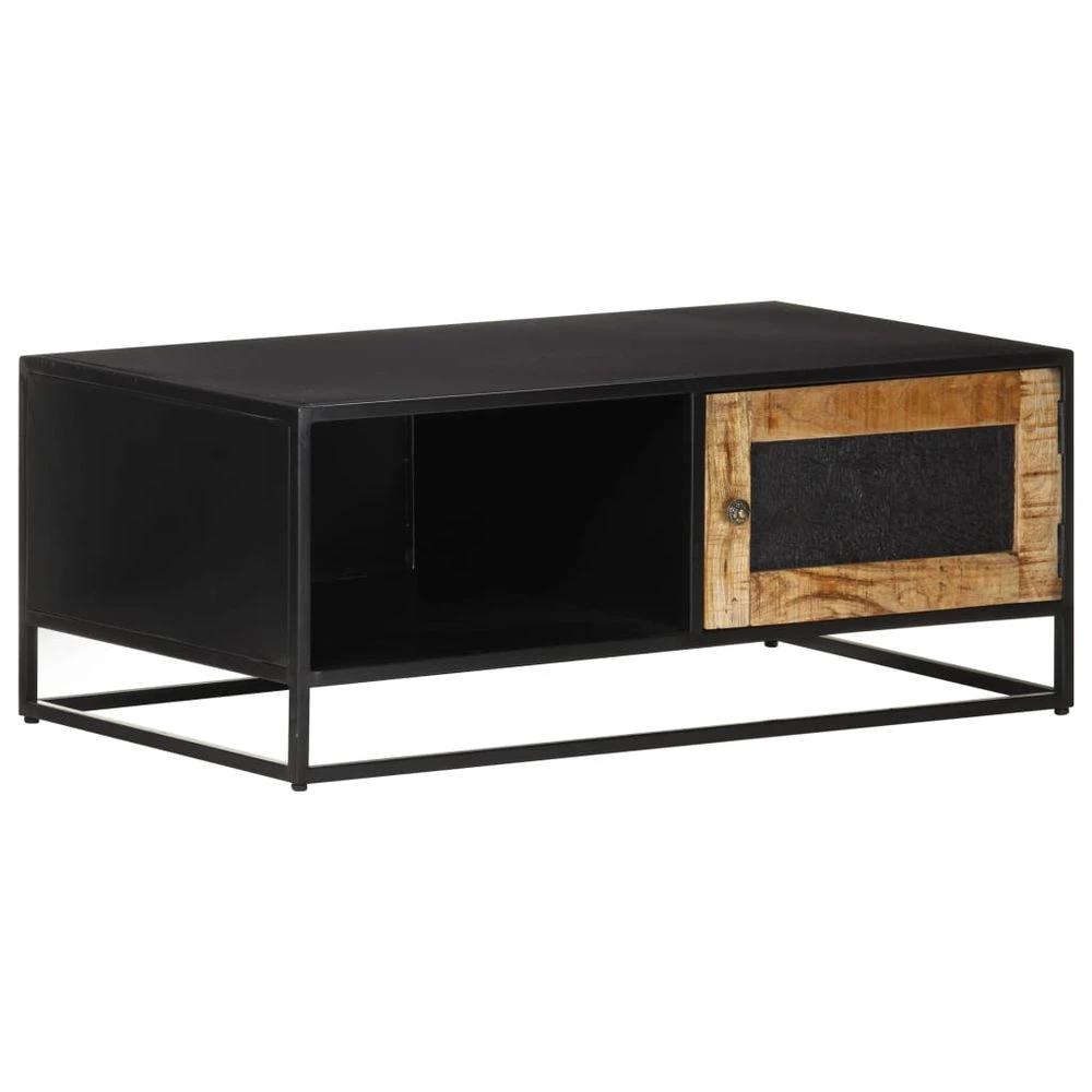 Coffee Table 90x50x35 cm vidaXL Rough Mango Wood by vidaXL