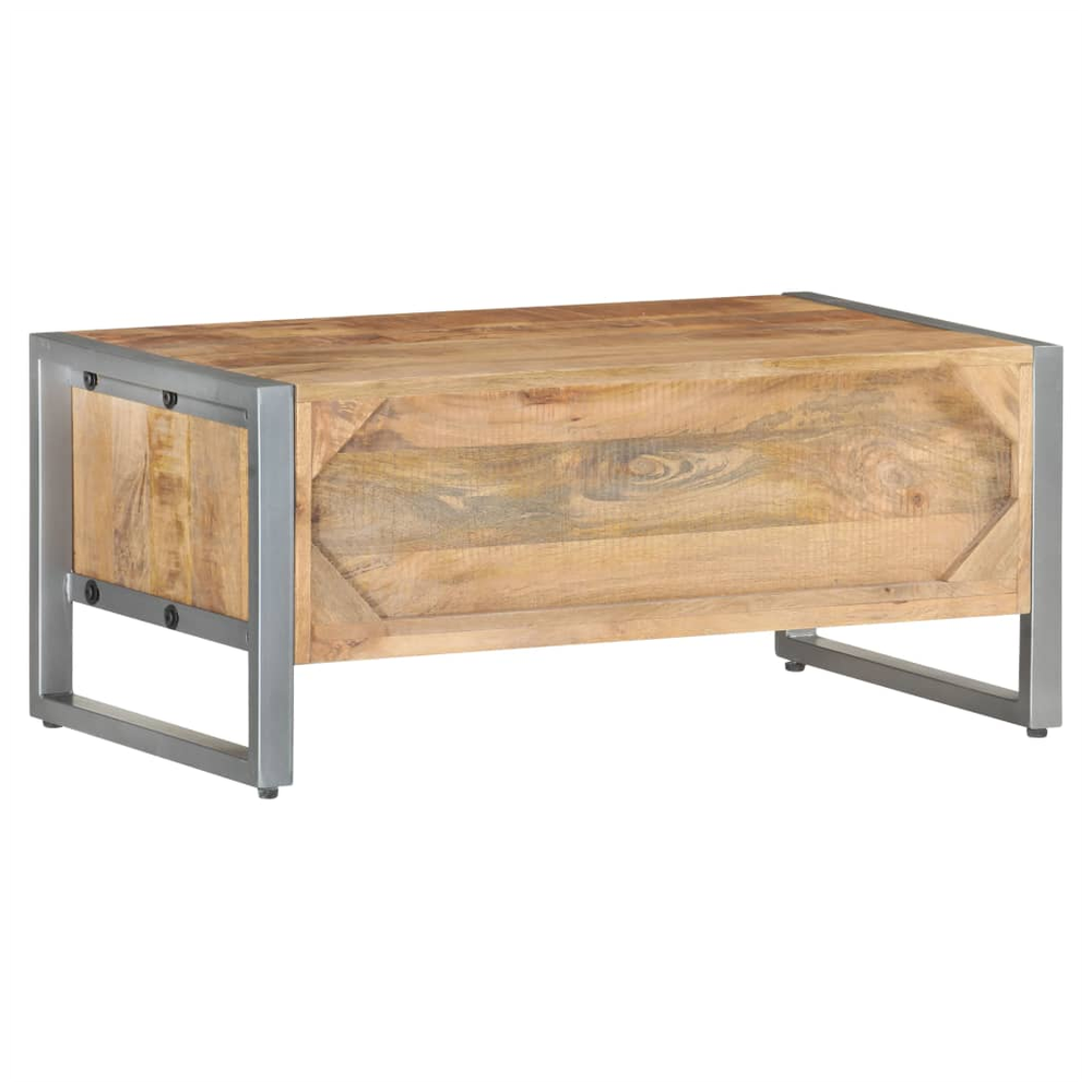 Coffee Table 95x50x40 cm vidaXL Rough Mango Wood by vidaXL