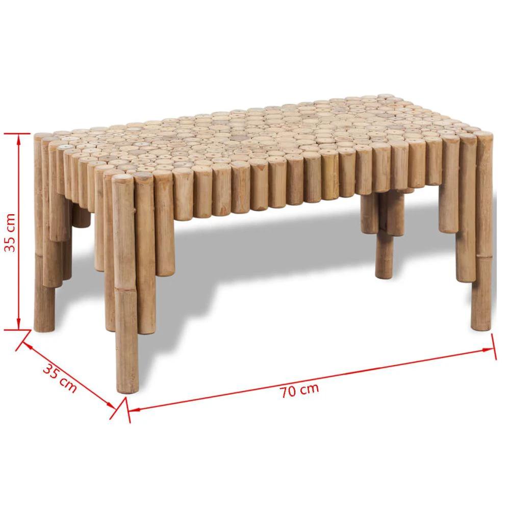 Coffee Table Bamboo vidaXL Home Deco by vidaXL