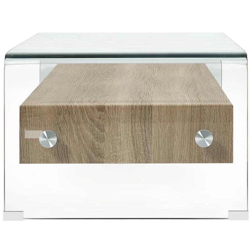 vidaXL Coffee Table Clear 98x45x31 cm vidaXL Tempered Glass - Coffee Tables Coffee Table