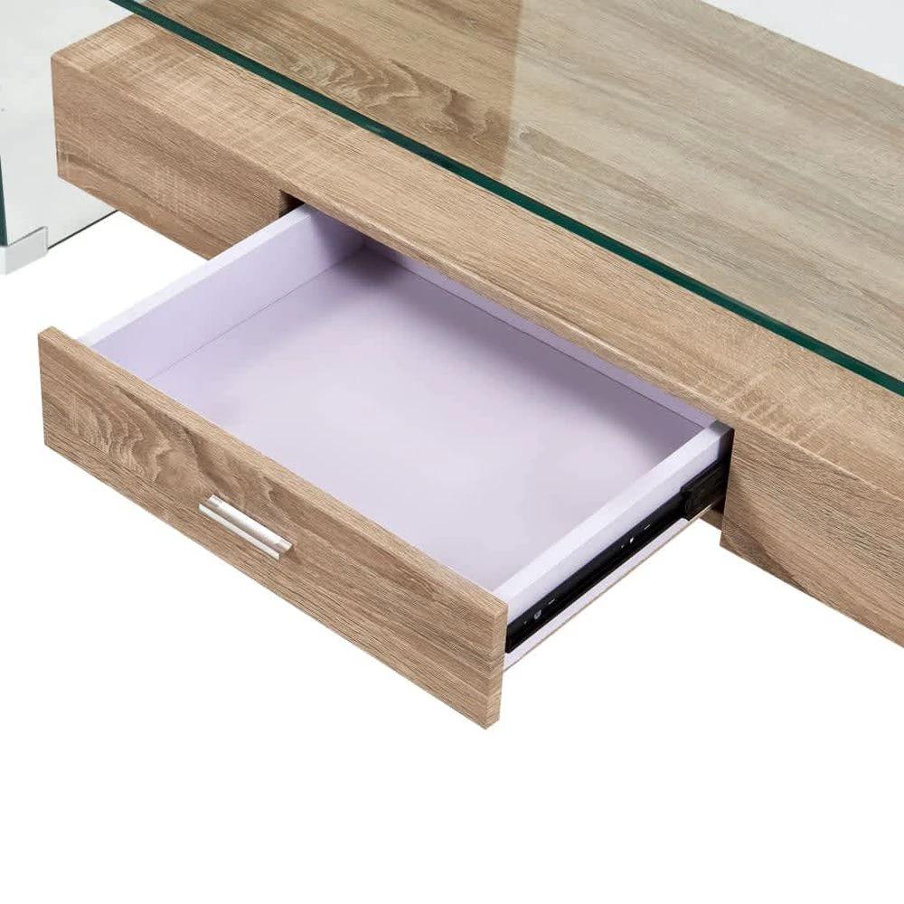 Coffee Table Clear 98x45x31 cm vidaXL Tempered Glass by vidaXL