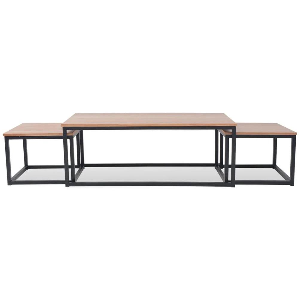vidaXL Coffee Table Set 3 Pieces vidaXL Ash - Coffee Tables Coffee Table
