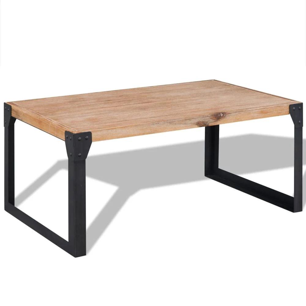 vidaXL Coffee Table Solid Acacia Wood vidaXL 100x60x45 cm - Coffee Tables Coffee Table