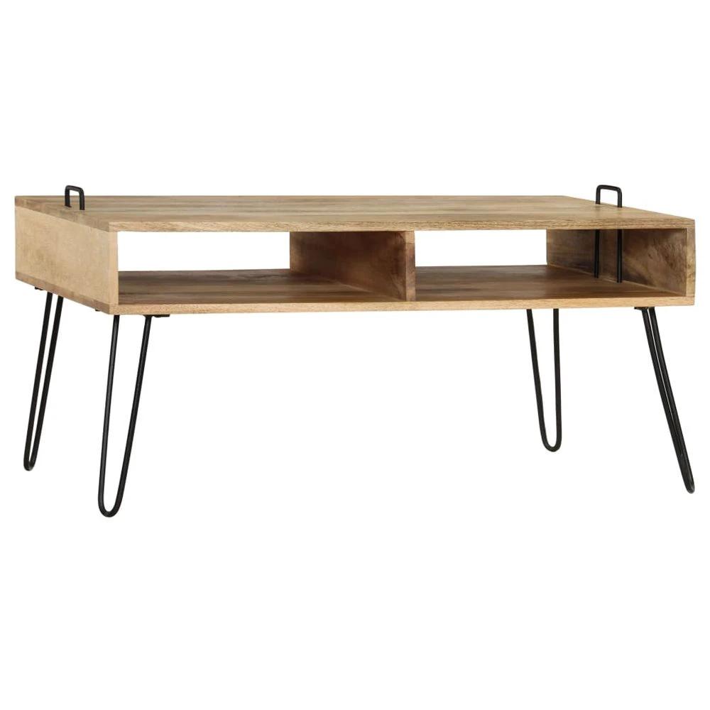 Coffee Table Solid Mango Wood vidaXL 100x60x45 cm by vidaXL