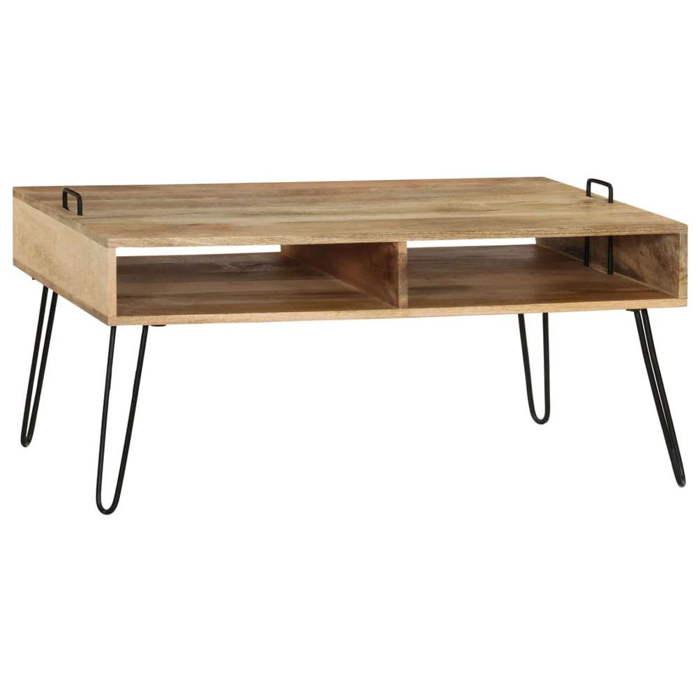 Coffee Table Solid Mango Wood vidaXL 100x60x45 cm by vidaXL