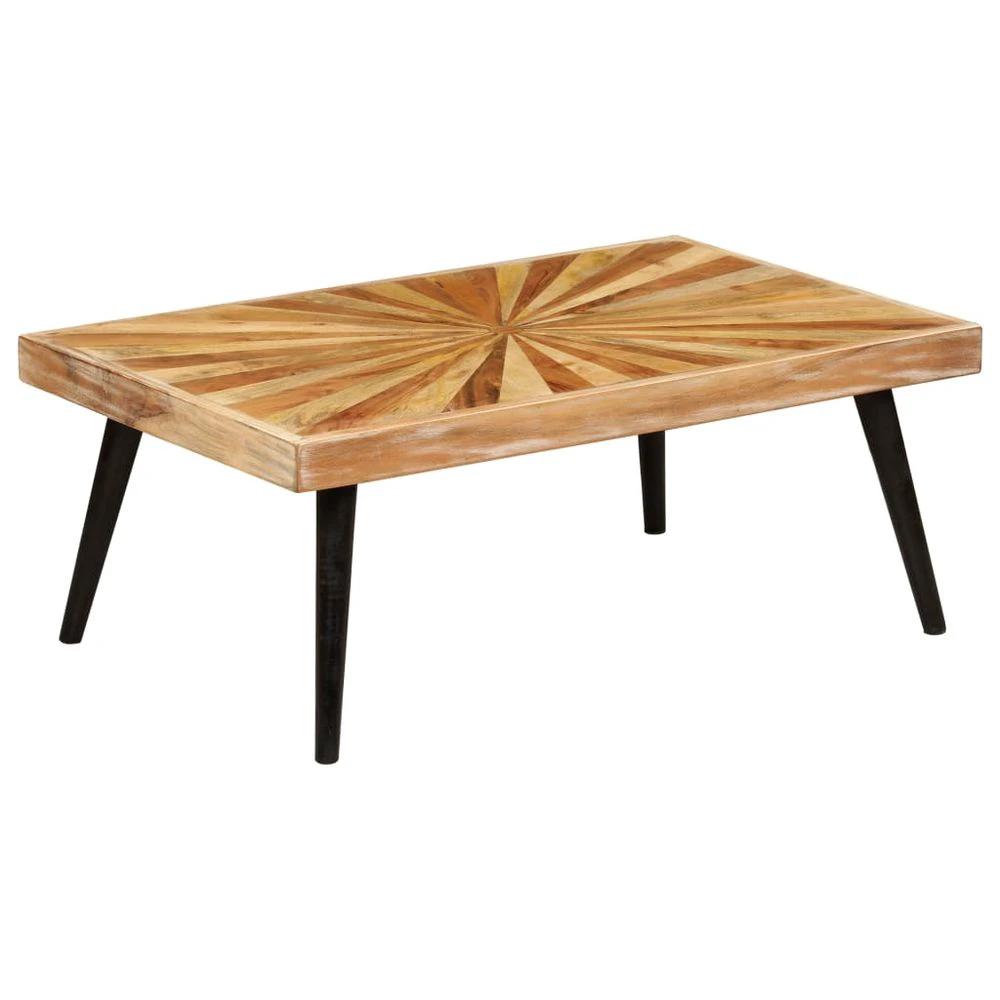 Coffee Table Solid Mango Wood vidaXL 90x55x36 cm by vidaXL