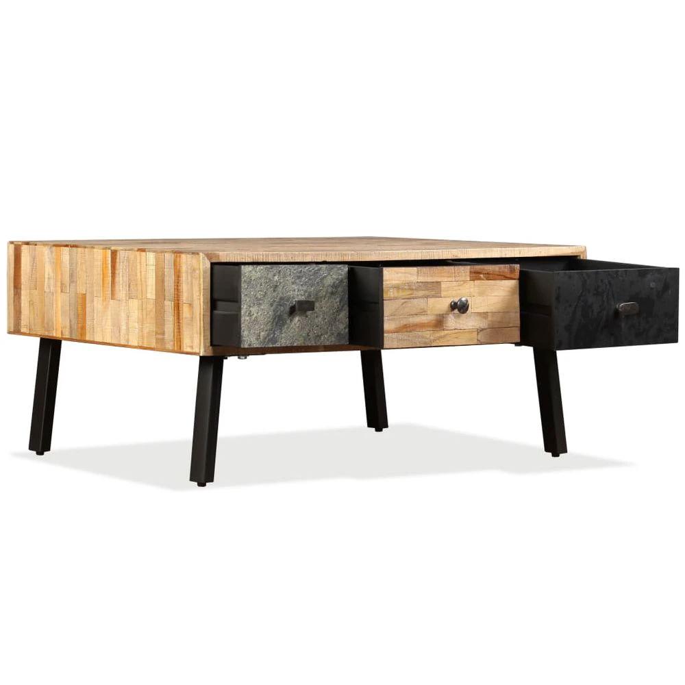 Coffee Table Solid Reclaimed Teak vidaXL 90x65x40 cm by vidaXL