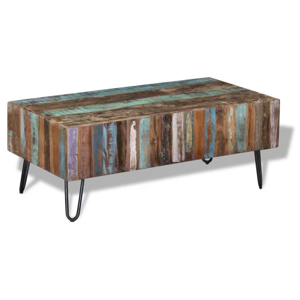 vidaXL Coffee Table Solid Reclaimed Wood vidaXL 100x50x38 cm - Coffee Tables Coffee Table