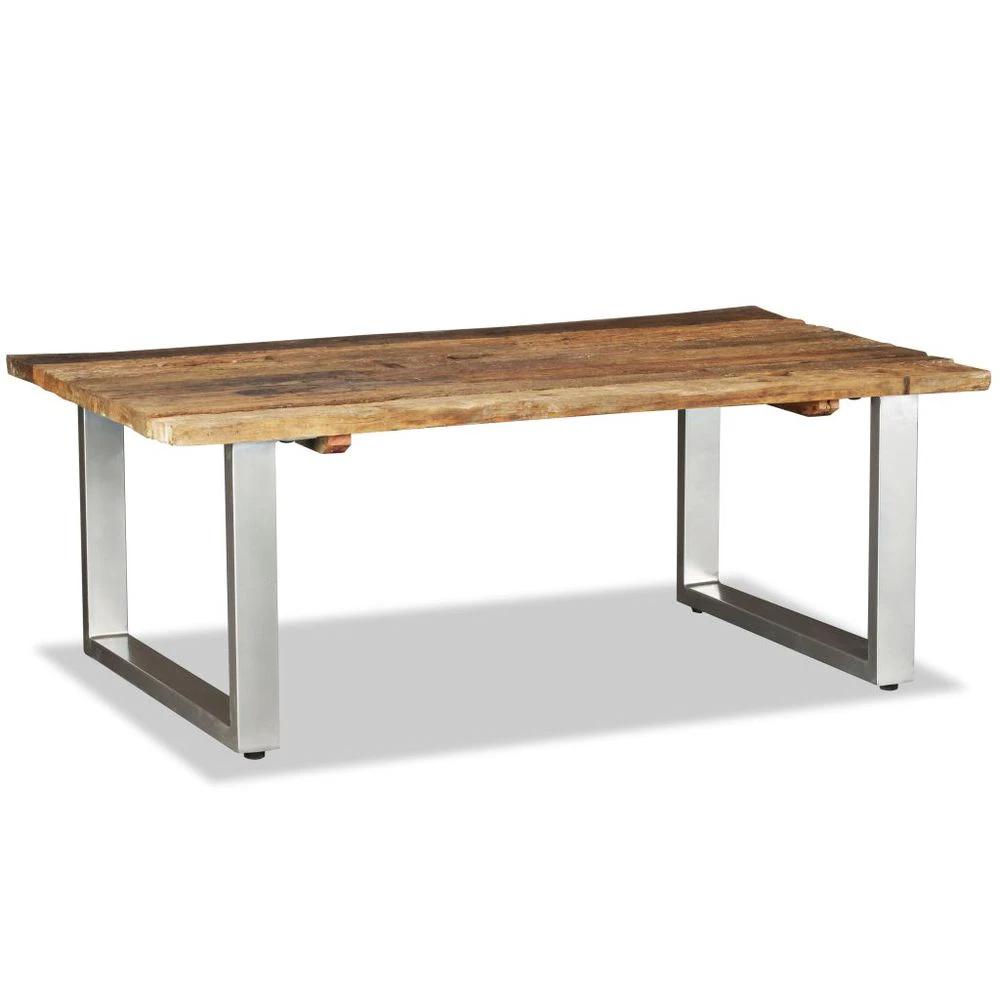 Coffee Table Solid Reclaimed Wood vidaXL 100x60x38 cm by vidaXL