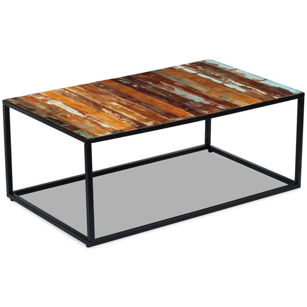 Coffee Table Solid Reclaimed Wood vidaXL 100x60x40 cm by vidaXL