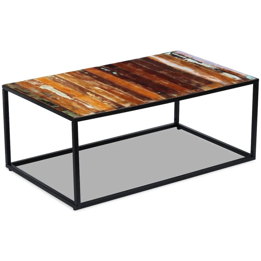 Coffee Table Solid Reclaimed Wood vidaXL 100x60x40 cm by vidaXL