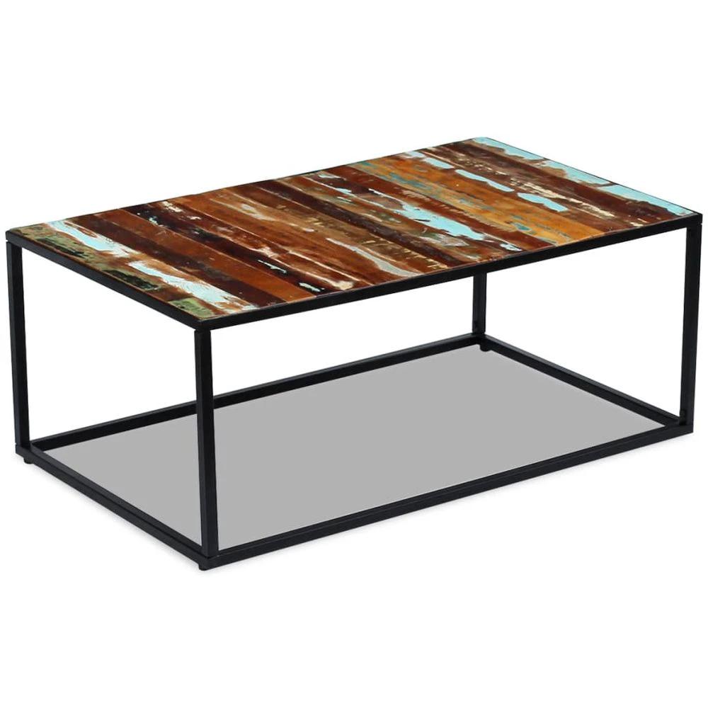 Coffee Table Solid Reclaimed Wood vidaXL 100x60x40 cm by vidaXL