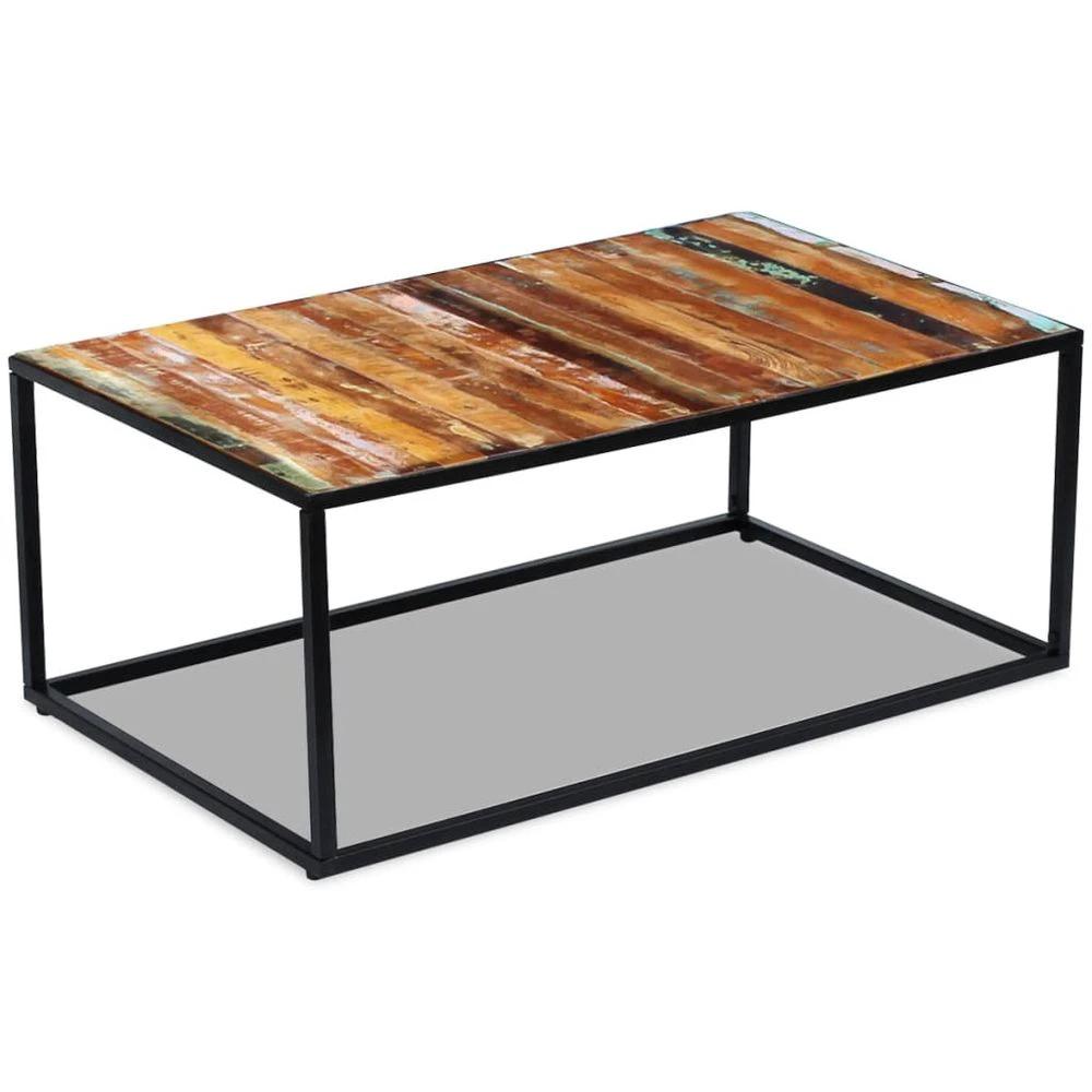 Coffee Table Solid Reclaimed Wood vidaXL 100x60x40 cm by vidaXL