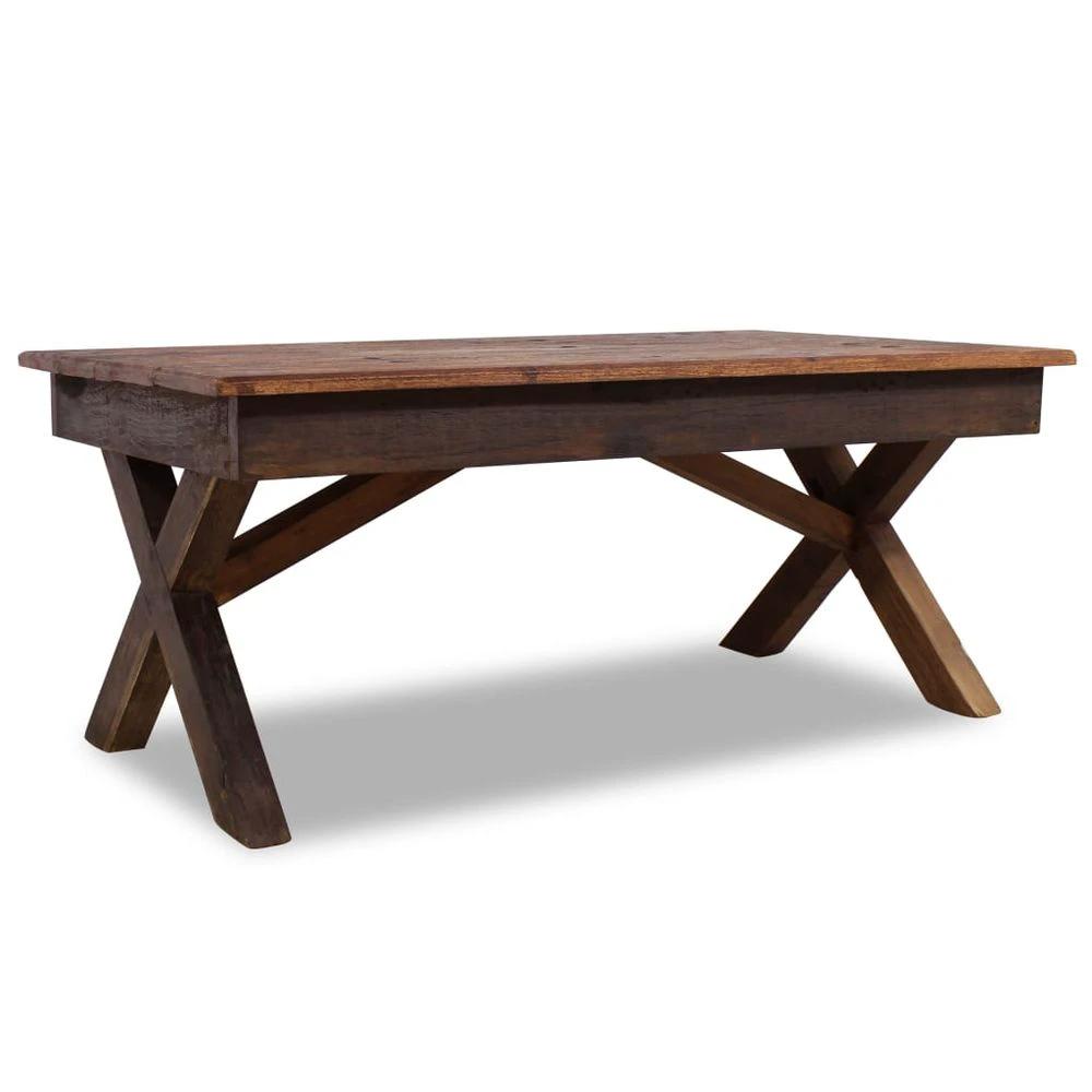 Coffee Table Solid Reclaimed Wood vidaXL 110x60x45 cm by vidaXL