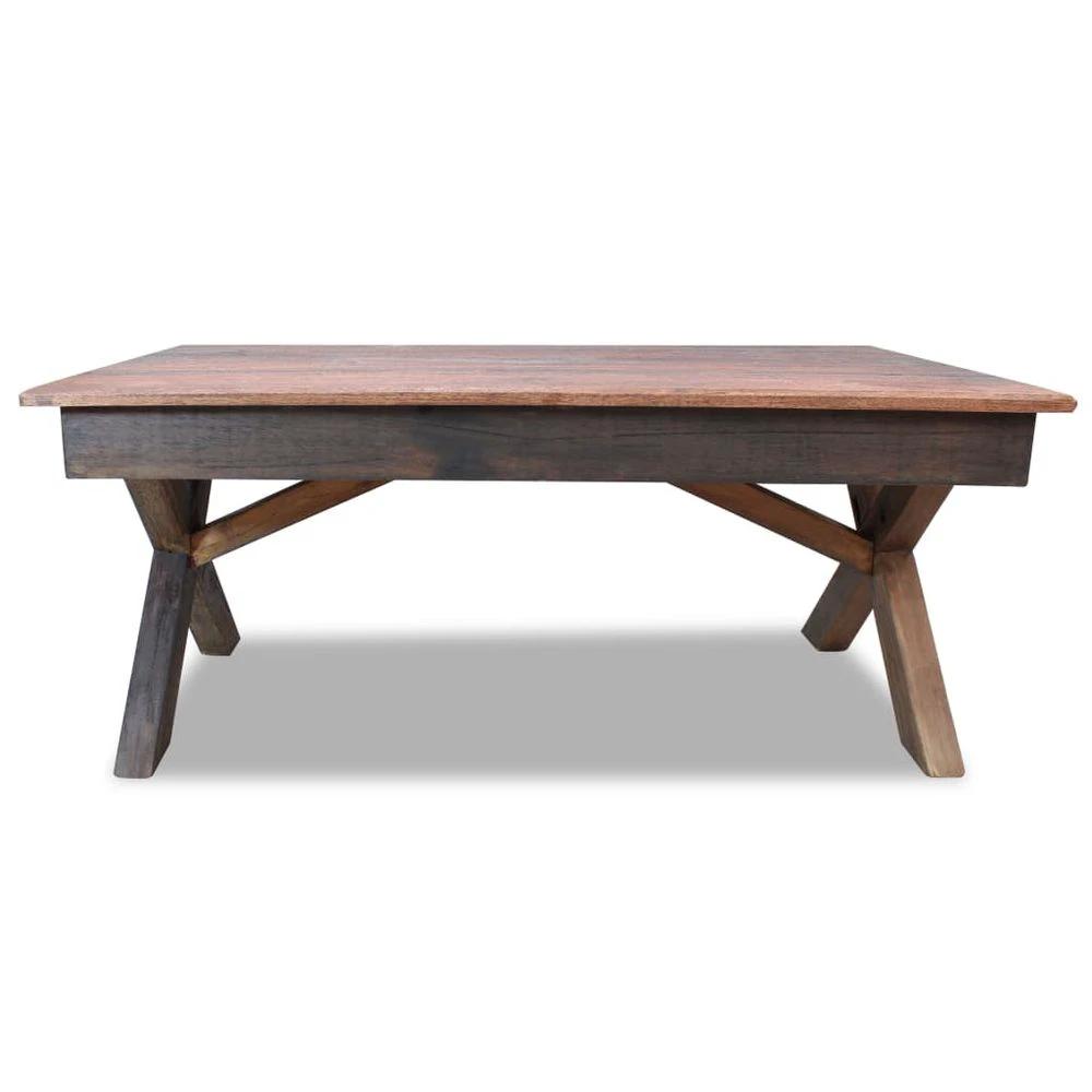 Coffee Table Solid Reclaimed Wood vidaXL 110x60x45 cm by vidaXL
